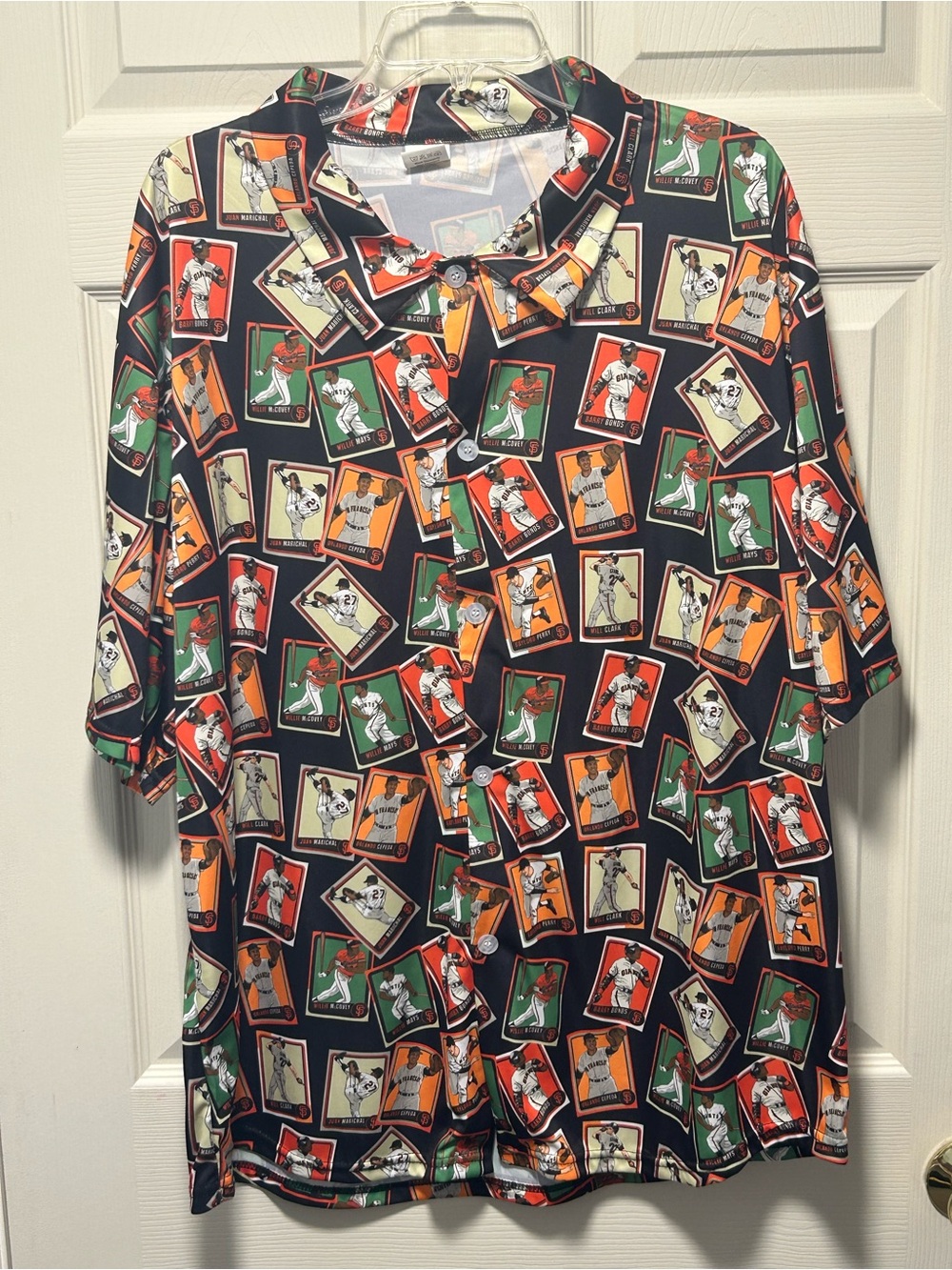 San Francisco Giants Aloha Legends Shirt XL Button Up SGA 2023 Hawaiian All Over